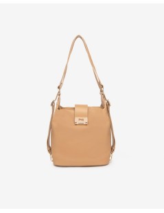 Nero Giardini Borsa a Spalla Chiusura Zip Logo Tracolla Pelle Corda