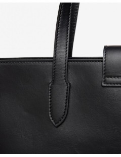 Nero Giardini Borsa a Spalla Chiusura Zip Logo Scatto Nero