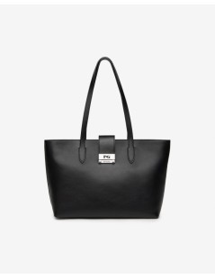 Nero Giardini Borsa a Spalla Chiusura Zip Logo Scatto Nero