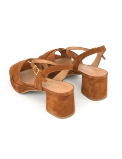 Gianmarco Sorelli Nada Sandalo Platform Incrocio Camoscio Cuoio