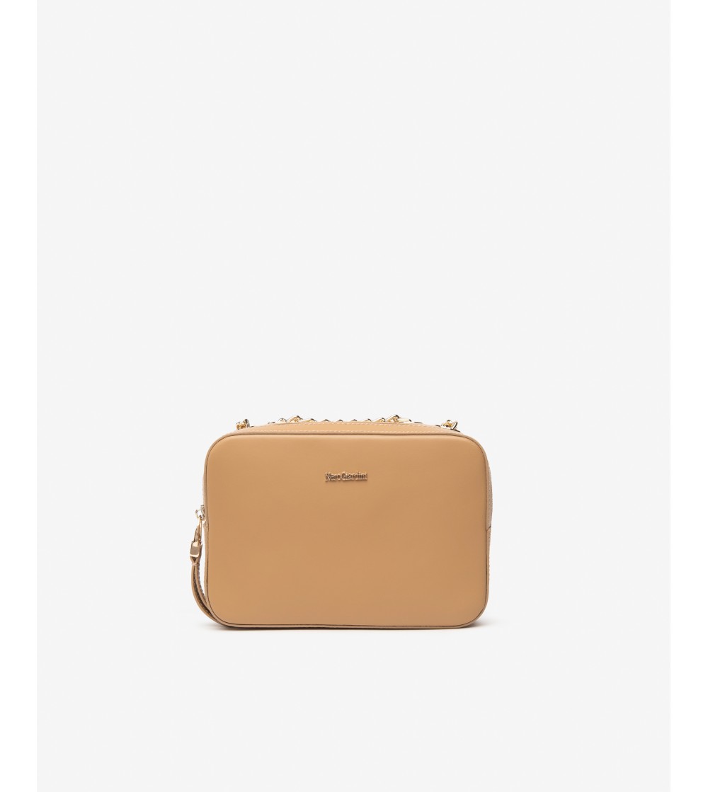 Nero Giardini Borsa a Tracolla Catena Chiusura Zip Logo Corda