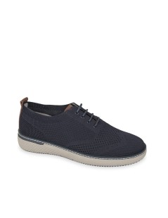 Valleverde Sneakers Tessuto Traforato Fondo Gomma Blu