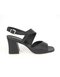 Gianmarco Sorelli Sandalo Alba Fascia Collo Pelle Nero