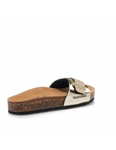 Valleverde Ciabatta Bio Soft Monofascia Fibbia Regolabile Platino