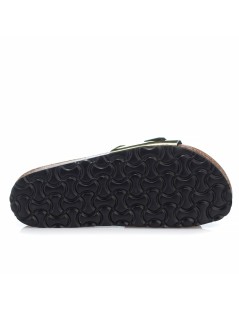 Valleverde Ciabatta Bio Soft Monofascia Fibbia Regolabile Platino