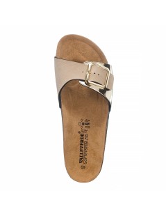 Valleverde Ciabatta Bio Soft Monofascia Fibbia Regolabile Platino