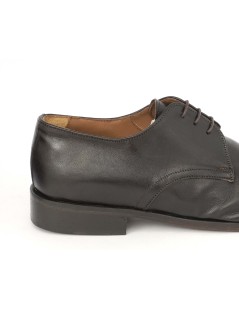 Herry Sax Stringata Uomo Derby Artigianale Nappa Testa di Moro