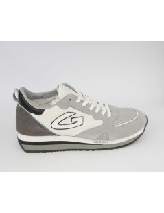 Guardiani Wen Sneakers Uomo Camoscio Tela Bianco Grigio