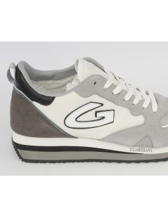 Guardiani Wen Sneakers Uomo Camoscio Tela Bianco Grigio