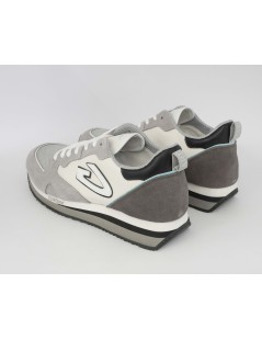 Guardiani Wen Sneakers Uomo Camoscio Tela Bianco Grigio
