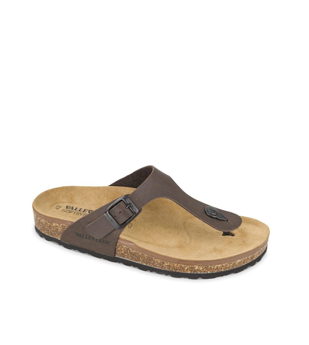 Valleverde Ciabatta Infradito Birk Marrone