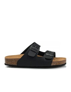 Valleverde Ciabatta Biosoft Arizona 2 Fibbie Nero