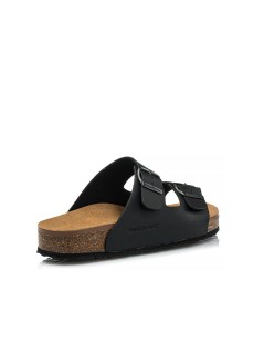 Valleverde Ciabatta Biosoft Arizona 2 Fibbie Nero