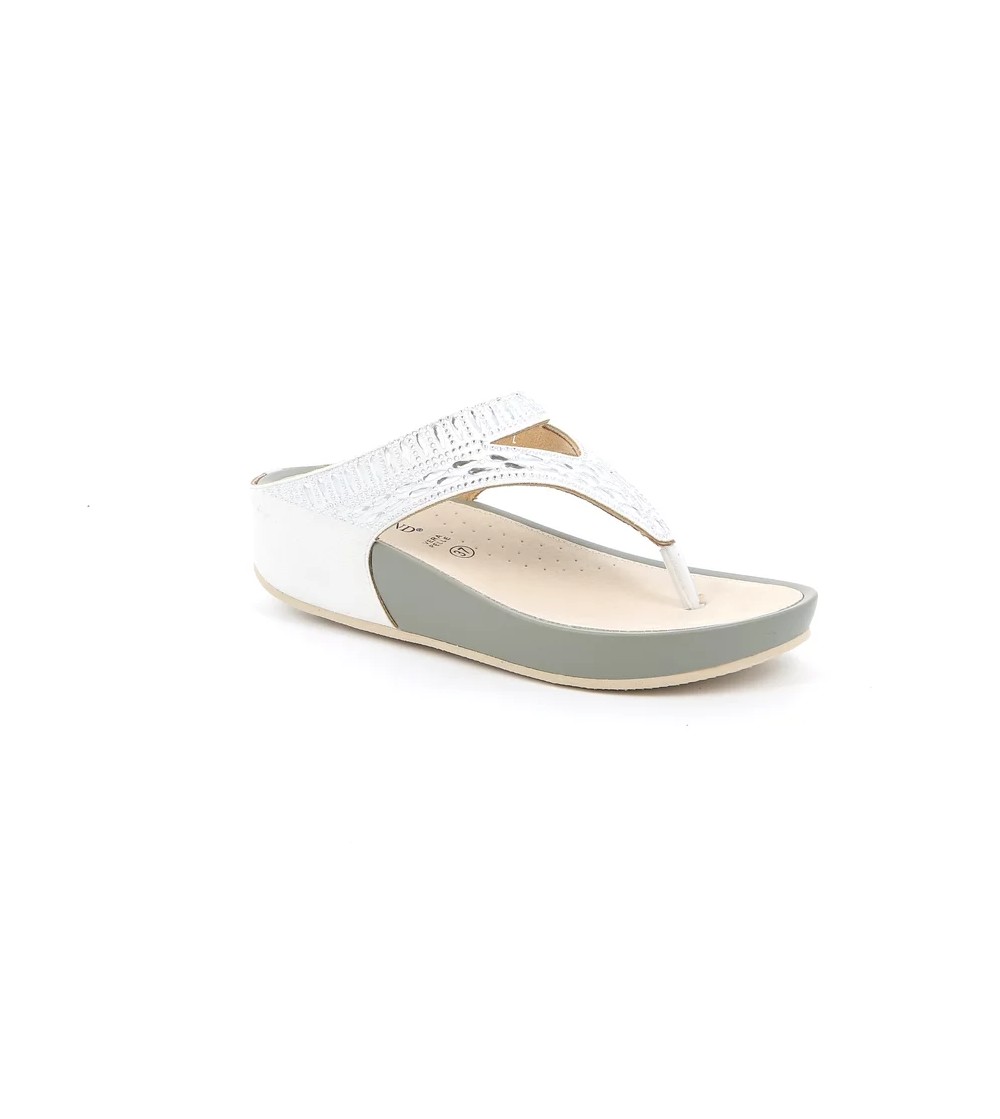 Grunland Ciabatta Infradito Fit Strass Bianco