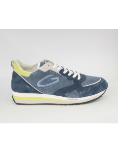 Guardiani Wen Sneakers Uomo Camoscio Tela Fluo Blu