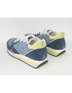 Guardiani Wen Sneakers Uomo Camoscio Tela Fluo Blu