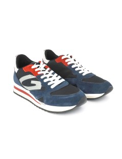 Guardiani Wen Sneakers Uomo Camoscio Blu Rosso Nero