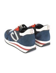 Guardiani Wen Sneakers Uomo Camoscio Blu Rosso Nero