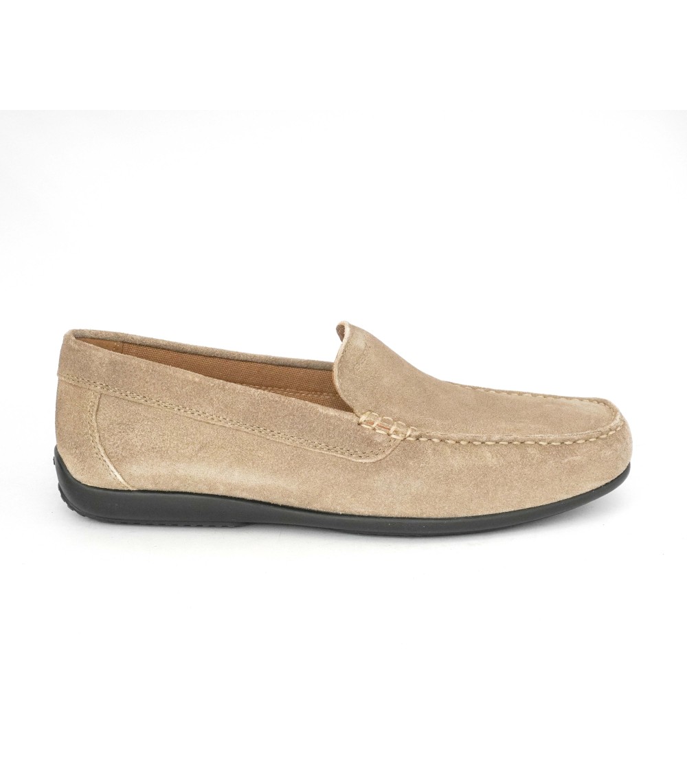 Geox Mocassino Uomo Ascanio Car Shoe Liscio Sabbia