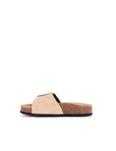 Valleverde Ciabatta Bio Soft Fascia Unica Fibbia Grande Sabbia