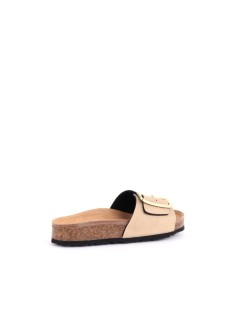 Valleverde Ciabatta Bio Soft Fascia Unica Fibbia Grande Sabbia