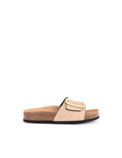 Valleverde Ciabatta Bio Soft Fascia Unica Fibbia Grande Sabbia