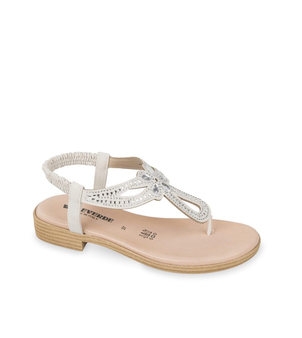 Valleverde Sandalo Infradito Gioielli Fascia Tallone Elastica Ghiaccio