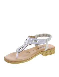 Valleverde Sandalo Infradito Gioielli Fascia Tallone Elastica Ghiaccio