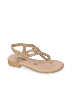 Valleverde Sandalo Infradito Gioielli Fascia Tallone Elastica Cuoio