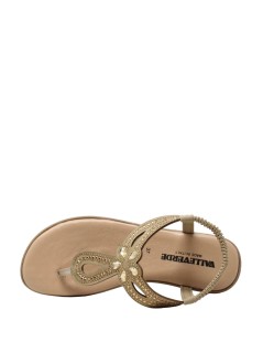 Valleverde Sandalo Infradito Gioielli Fascia Tallone Elastica Cuoio
