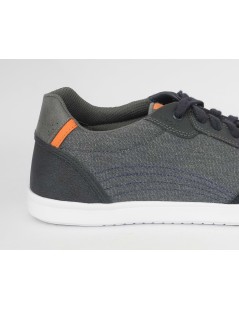 Geox Sneakers Uomo Walee Tessuto Camoscio Blu