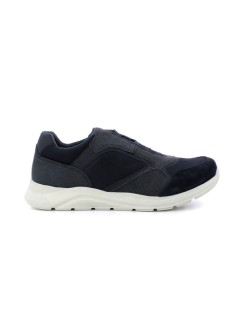 Geox Sneakers Uomo Damiano Laccio Elastico Tessuto Blu