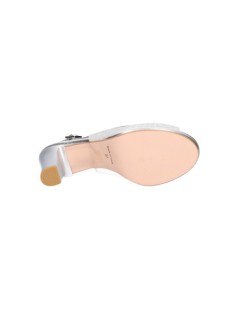 Valleverde Sandalo Fasciato Plateau Trasversale Silver