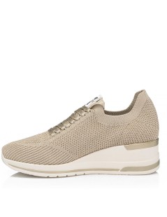 Valleverde Sneakers Tessuto Lurex Zeppa Oro