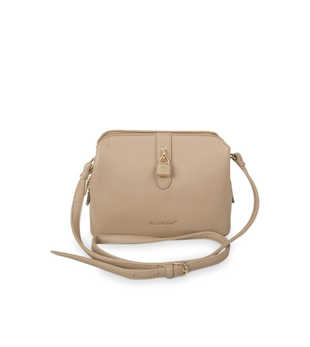 Valleverde Tracolla con Zip Tasca Retro Accessorio Lucchetto Talpa