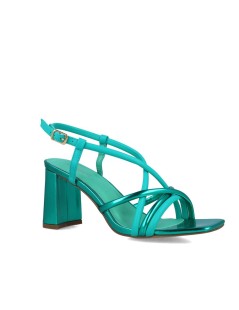 Menbur Sandalo Multifasce Incrocio Laminato Verde Acqua