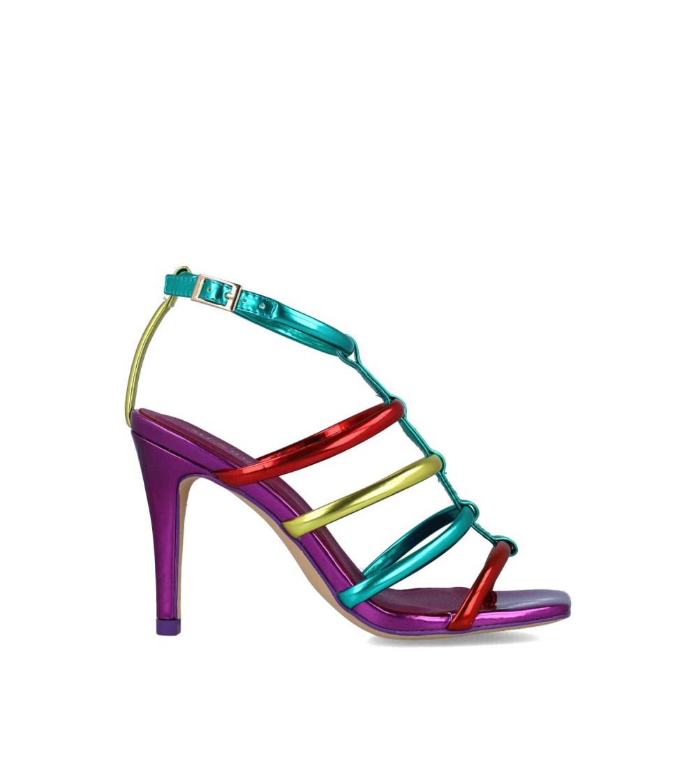 Menbur Sandalo Tacco Etrusca Braccialetto Laminato Multicolor