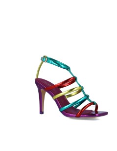 Menbur Sandalo Tacco Etrusca Braccialetto Laminato Multicolor