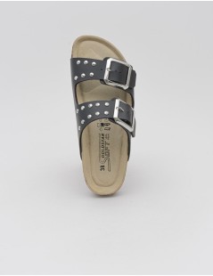 Goldstar Ciabatta Donna Bio Arizona Birk Borchie Nero