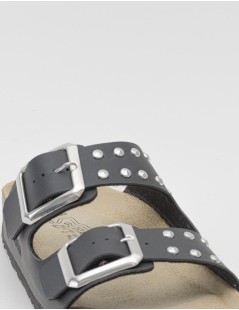 Goldstar Ciabatta Donna Bio Arizona Birk Borchie Nero