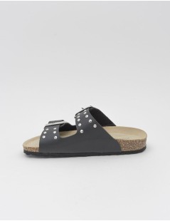 Goldstar Ciabatta Donna Bio Arizona Birk Borchie Nero