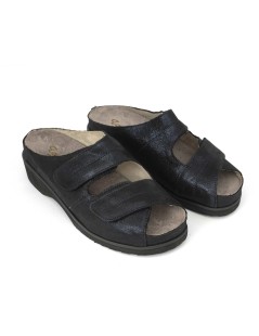 F.lli Tomasi Ciabatta Confort Doppio Velcro Plantare Blu