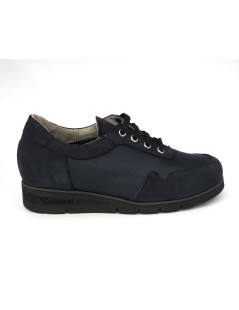 F.lli Tomasi Sneakers Comfort Plantare Estraibile Tessuto Blu