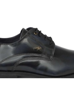 Fluchos Stringate Derby Liscio Fondo Gomma Spazzolato Blu