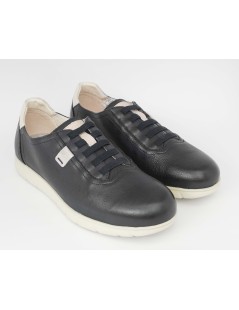 Fluchos Sneakers Slipon Laccio Elastico Sport Nappa Blu