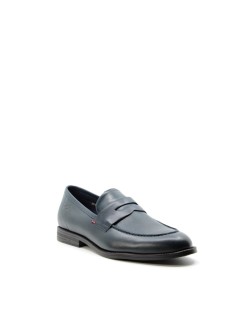 Fluchos Mocassino College Fondo Gomma Flex Nappa Oceano
