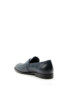 Fluchos Mocassino College Fondo Gomma Flex Nappa Oceano
