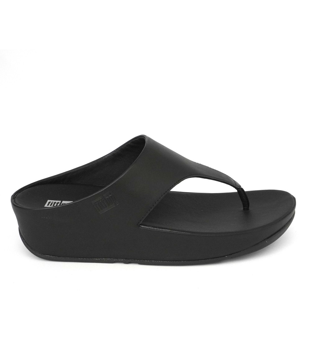 Fit Flop Ciabatta Infradito Shuv Tutto Pelle Nero