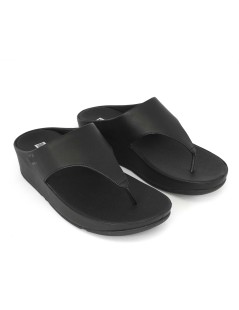 Fit Flop Ciabatta Infradito Shuv Tutto Pelle Nero