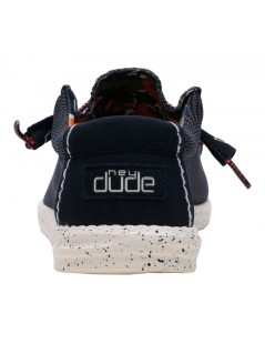 Hey Dude Slipon Vaschetta Lacci Elastici Blu Multi
